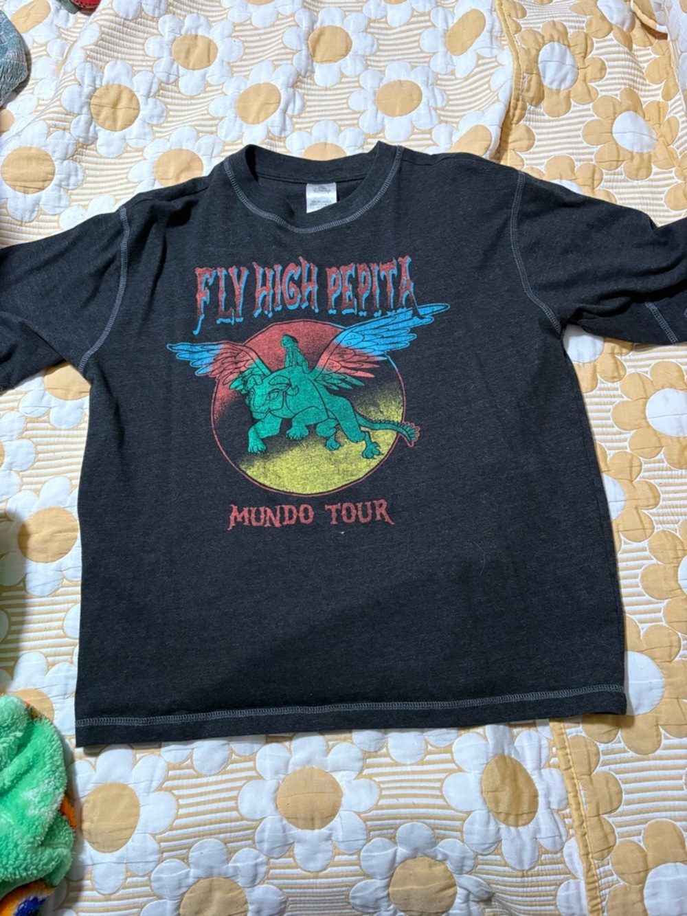 Disney Black 'Fly High Pepita' Coco Mundo Tour Short Sleeve Tee